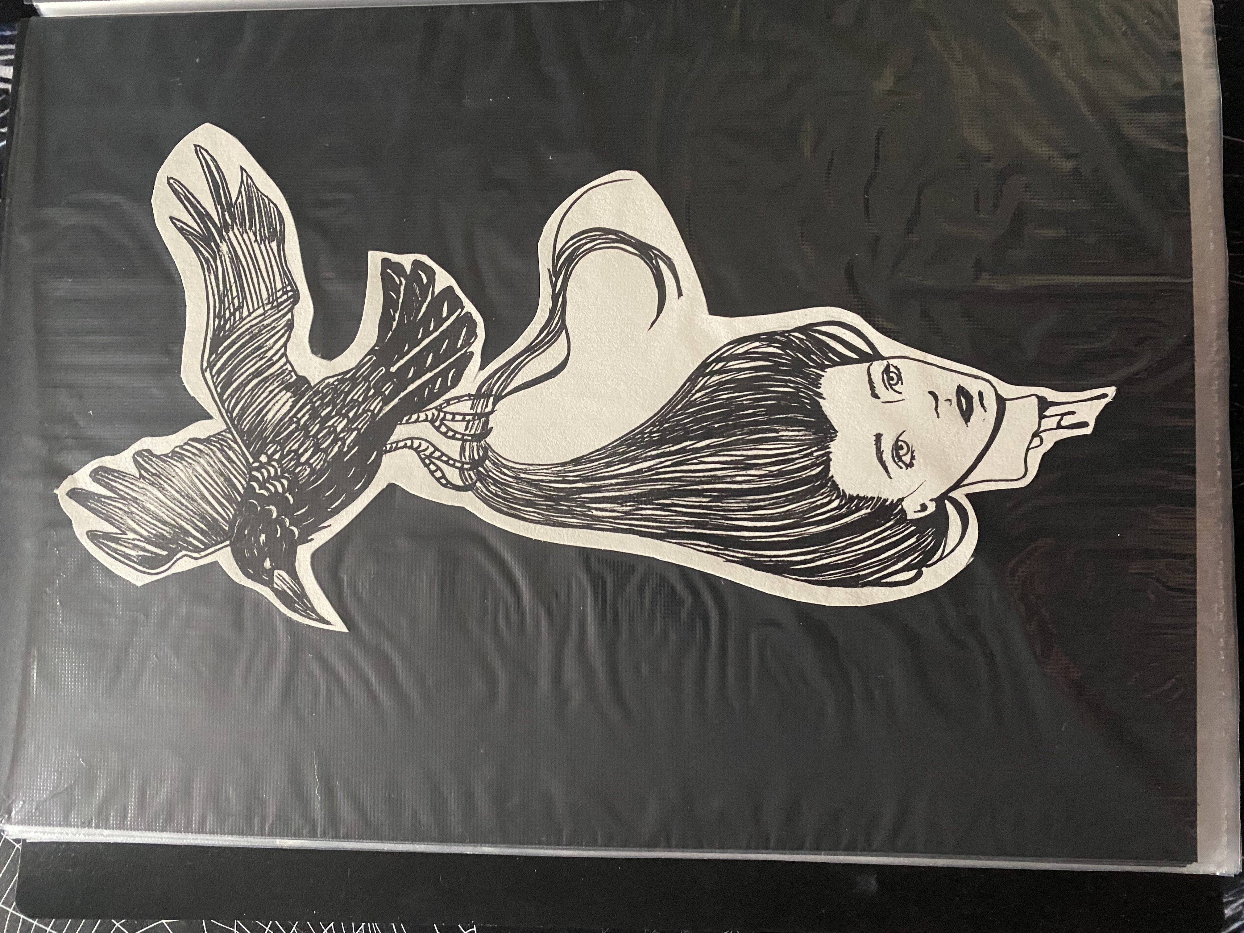 crow head